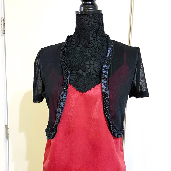 Isabel London see through sequins bolero - Picture 2 of 11